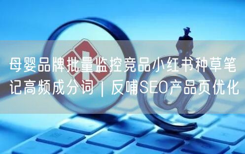母婴品牌批量监控竞品小红书种草笔记高频成分词|反哺SEO产品页优化