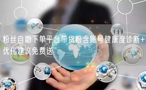 粉丝自助下单平台带货粉含账号健康度诊断+优化建议免费送