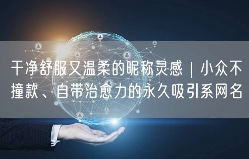 干净舒服又温柔的昵称灵感|小众不撞款、自带治愈力的永久吸引系网名