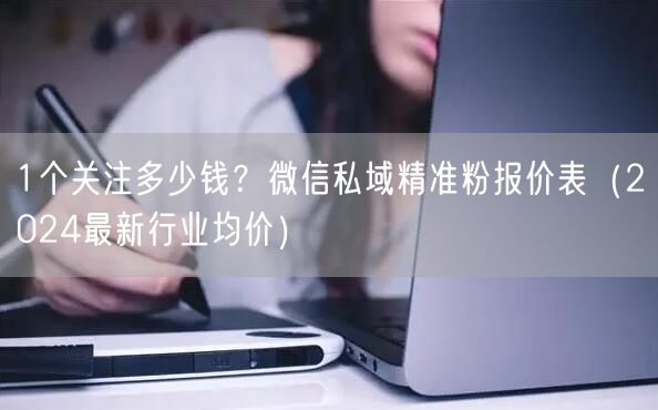 1个关注多少钱?微信私域精准粉报价表(2024最新行业均价)