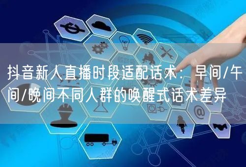 抖音新人直播时段适配话术:早间/午间/晚间不同人群的唤醒式话术差异