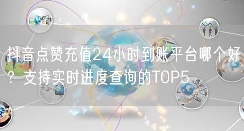 抖音点赞充值24小时到账平台哪个好？支持实时进度查询的TOP5