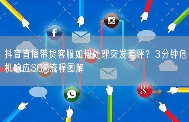 抖音直播带货客服如何处理突发差评?3分钟危机响应SOP流程图解