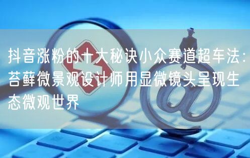 抖音涨粉的十大秘诀小众赛道超车法:苔藓微景观设计师用显微镜头呈现生态微观世界