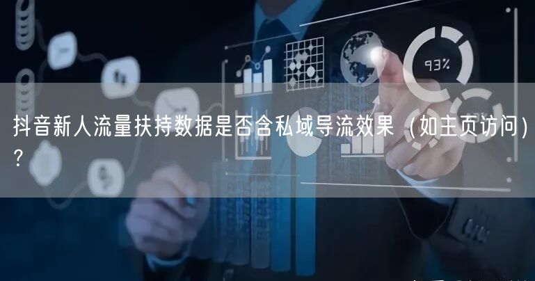 抖音新人流量扶持数据是否含私域导流效果(如主页访问)?